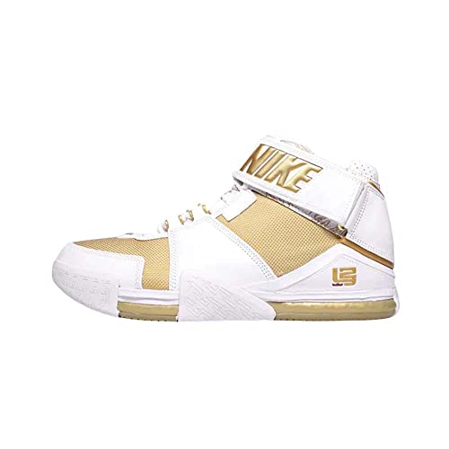 Nike Mens Lebron 2 DJ4892 100 Maccabi Tel Aviv - Size 10 White/Metallic Gold2