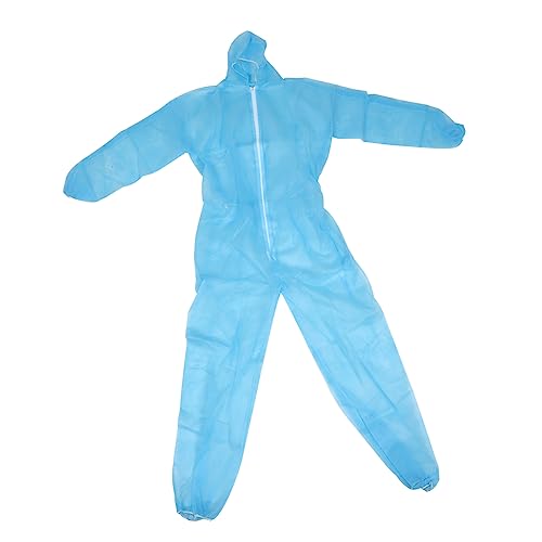 Unomor Security Protective Suit Non-woven Hood Elastic Cuffs for Dust and Chemical for Industrial Use and Home Projects Fits Height