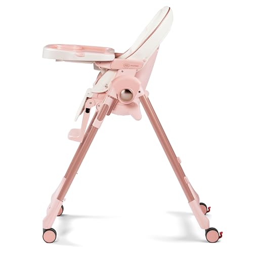 Image of PEG Prima Pappa Zero 3 - High Chair - Mon Amour (Rose Gold & White) | For Children Newborn to 3 Years of Age - Made in Italy