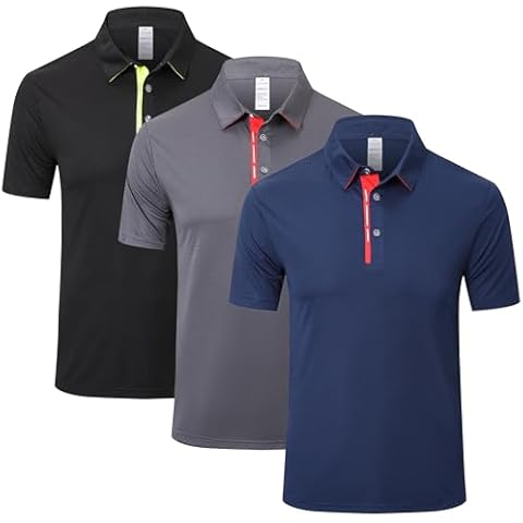 ZENGVEE Men's Quick Dry Polo Shirts Cover