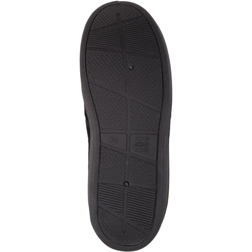 ABSOLUTE FOOTWEAR Mens Easy Slip On Wide Fitting Winter Slipper with Twin Gusset - Black - UK 10 - Image 7