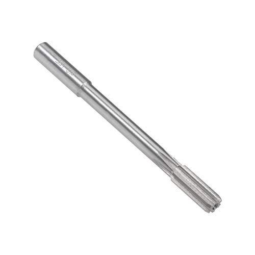 uxcell 8mm Chucking Reamer, HSS Cobalt M35 Lathe Machine Reamer D4 6 Straight Flutes, Round Shank Milling Cutting Tool, for Stainless Steel Alloy Copper Metal