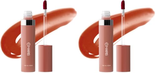 Image of MARS Drip Lip Tint for Women (4.5 ml) (01-Peachy Drip) | Lightweight & Long-Lasting | Comfortable Long Wear | Non-patchy Reapplication |Buildable Color, Glossy Finish (Pack of 2)