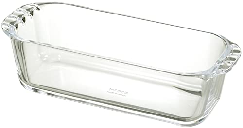 HARIO HPND-85-BK Heat Resistant Glass, Pound Shape, 28.9 fl oz (850 ml), Buono Kitchen Au Gratin Dish, Made in Japan