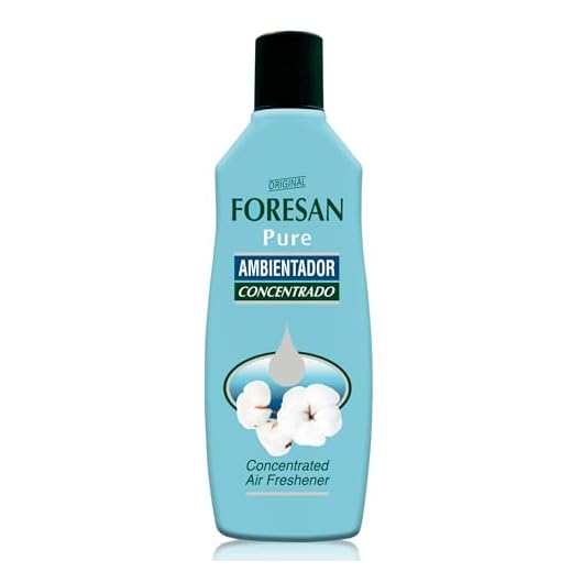 FORESAN - Ambientador Concentrado Pure, 125 ml, Aroma a Ropa Limpia, Ambientador Líquido para el Hogar, Elimina los Malos Olores, Estancia Perfumada Durante 48 Horas
