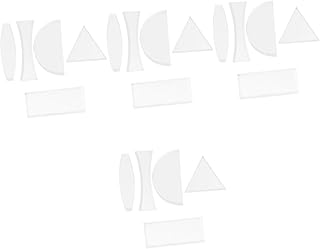 Mobestech Conjunto De Joias Para Lentes Ópticas Com 20 Peças Lupa Vidro De Tiro De Plástico Folha De Vidro Lenticular Lupa Conjunto De Prisma Óptico Acrílico Branco Vidro Para Ensino