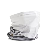 WHTE MOSS Performance Neck Gaiter & Headband – UPF 50+ Moisture-Wicking, Ultra-Soft, Breathable Sports Buff Face Mask for Men & Women, All-Season Sweatband (Mountain White)