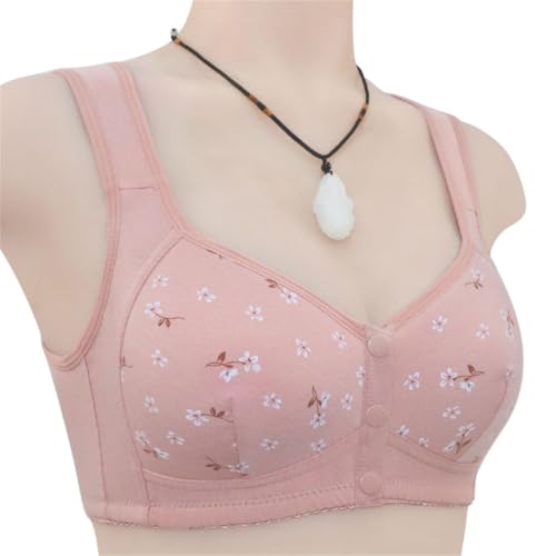 Image of Daisy Bras for Older Women No Underwire Front Closure Comfort Senior Wireless Snap Closing Bra
