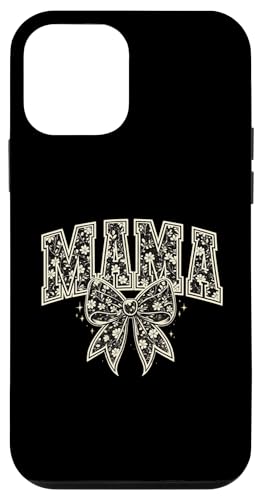 Mama Floral Bow Retro Varsity Typography Design �X�}�z�P�[�X iPhone 12 mini �p