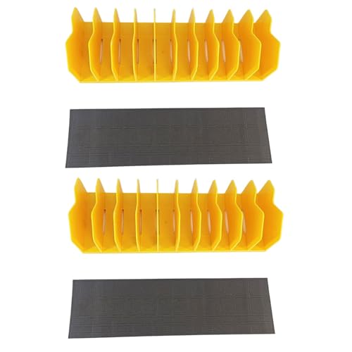 2 パック 10 スロット プライヤー カッター オーガナイザー ラック 滑り止めゴムベース付き 3 インチの高さの引き出しにフィットするツール収納滑り止めゴムベース プライヤー