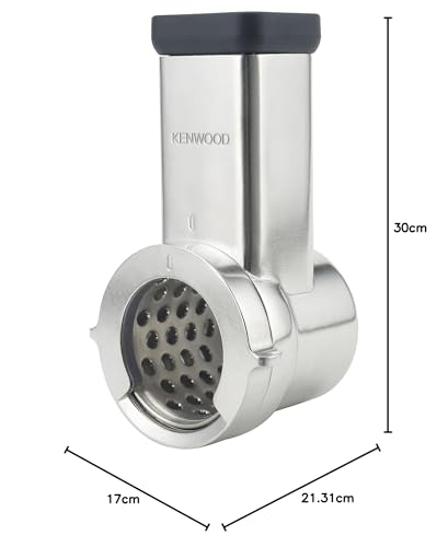 Kenwood KAX643ME Grater Drum Barrel Attachment for Kenwood Kitchen Machines, Silver