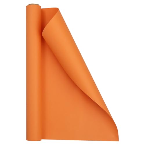 JAM Paper Gift Wrap - Matte Wrapping Paper - 26.3 Sq Ft (17 in x 18 Ft) - Matte Orange - Roll Sold Individually
