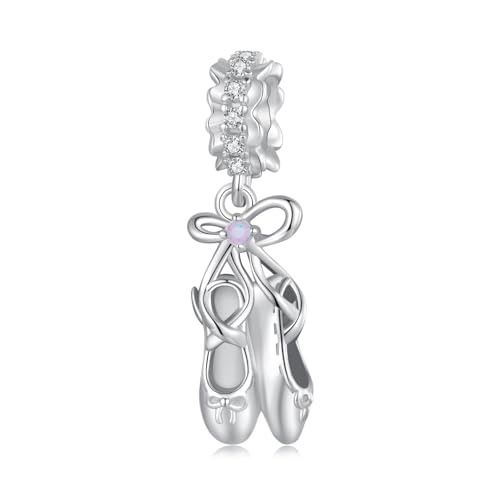 Charm zapato de ballet plata 925 hipoalergénico para pieles sensibles