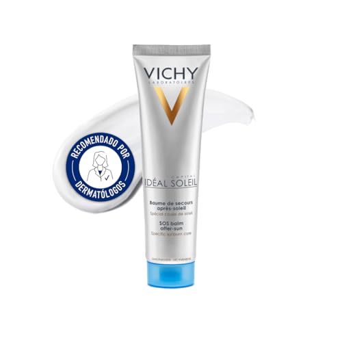 Vichy Bálsamo Reparador Aftersun SOS, Para Pieles Sensibles, Calma Al Instante, Hidrata, Con Extracto de Hierba de Sauce y Lípidos Bio-Asimilables, Capital Soleil , 100ml