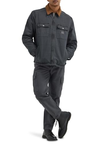 Lee Men's Workwear Quilted Jacket, Dark Muted Gray, Small at Lee Men's Workwear Quilted Jacket, Dark Muted Gray, Small at