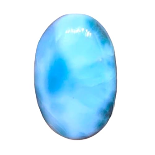 Larimar cabochon calibré 22x16mm pour réussir vos sertissages sans fissure