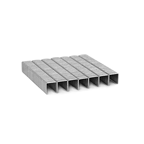 TOOLZILLA Staples for Staple Gun - 1/2 inch (12mm) Narrow Crown Staples - Pack of 5,000 Heavy Duty Staples - Galvanized Industrial Staple Gun Staples