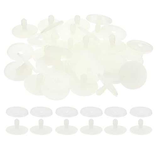 PATIKIL 30mm Doll Joints, 20 Set Plastic Removable Animal Joints Connector Engage Bolt for Bear Limbs Making Head Joints DIY Crafts Accessories, White