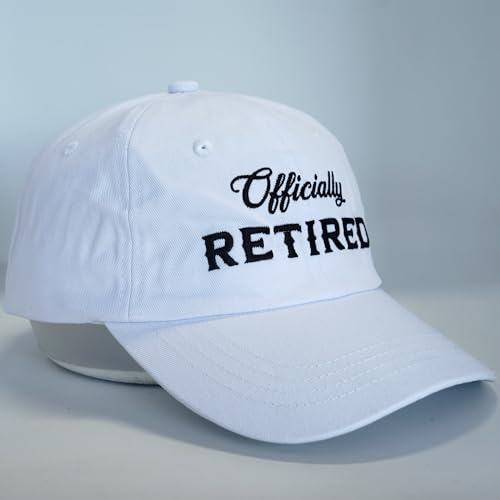 Image of Officially Retired Hat for Men Women Ritirement Gift, Embroidered Not My Problem Anymore Baseball Cap