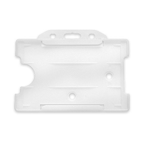 CKB Ltd® 1000x Clear Single Sided RIGID Slide In Open Faced Kartenhalter Ausweishülle Ausweishalter aus Hartplastik HORIZONTAL / LANDSCAPE Identity Plastic Pass Protector - Holds a 86mm 54mm cr80 credit card sized