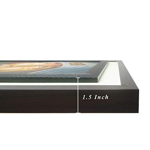 Image of Wens 'Floral Art Creation' Wall Art Painting (PS Wood, 46 cm x 38 cm x 3.75 cm, Brown)