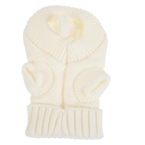 Abaodam 犬用の冬の衣装 小型犬用ドッグベスト ダックスフンド 犬服 犬用の冬服 犬の衣装 子犬のベストの装飾 サーマルペット服 耐摩耗性子犬用ベスト 快適な犬の服 ポリエステル Beige