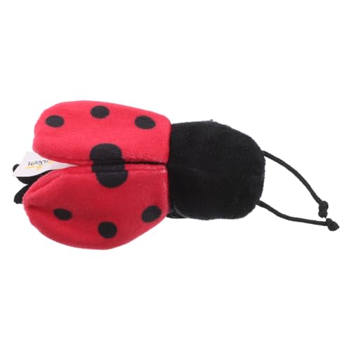 Lurrose Marionnette à Doigt en Peluche Adorable Forme Coccinelle pour Tout-Petits, Éducatif Stimulant la Coordination Œil-Main, pour Jeux de Rôle et Apprentissage Garçon et Filles