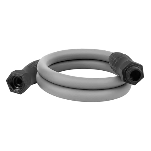 Flexzilla Colors SwivelGrip Garden Hose 5/8 in. x 5 ft., Lightweight All-Weather Water Hose, Durable and Flexible, Leak-Free Connections, Slate Grey
