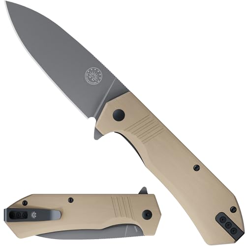 Off-Grid Knives - STINGER XL Folding Knife, 154CM Steel, Full Fla...