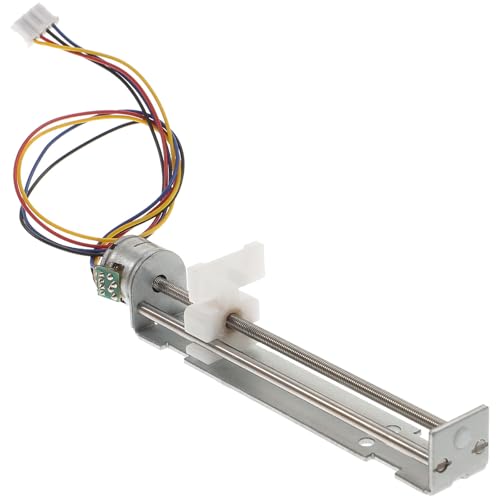 Motor paso a paso de riel lineal bipolar de 2 fases y 80mm Secc plata