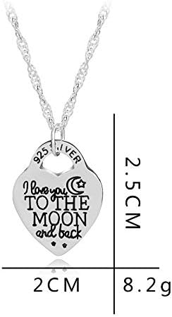 Silver Color Elegant Heart Pendant Necklace for Women Jewelry Accessories Gift Creative Design