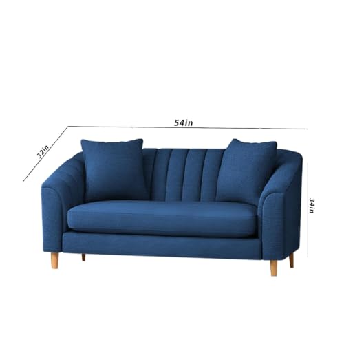 Image of Casaliving Doraldo 2 Seater Sofa Set for Living Room Premium Fabric Sofa for Living Room (Blue, 2 Seater)