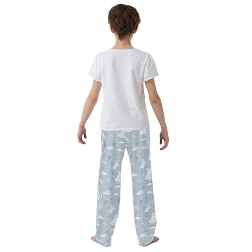 Animal 39 Pajamas Bottoms with Pockets Comfy Pjs Sleepwear Elastic Waistband Pajamas Pants Lounge Pants for 6-14 Years3
