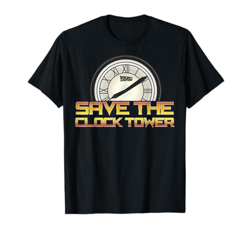 18NVBF00044A-001 Back To The Future Save The Clock Tower C1 Maglietta