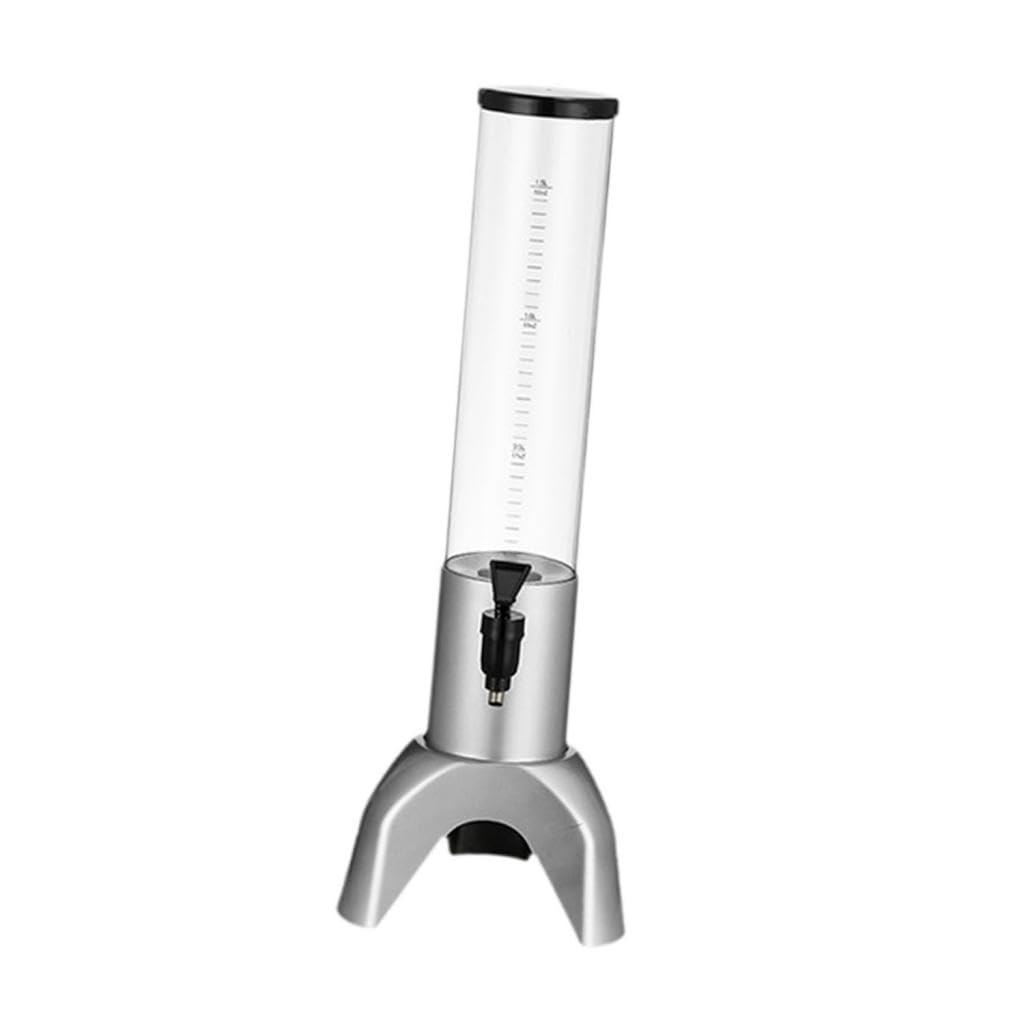 Dispensador de Mimosas, Torre de Bebidas, Dispensador de Cerveza para Al Aire Libre, Restaurantes Al Aire Libre, Plata, 1.5l