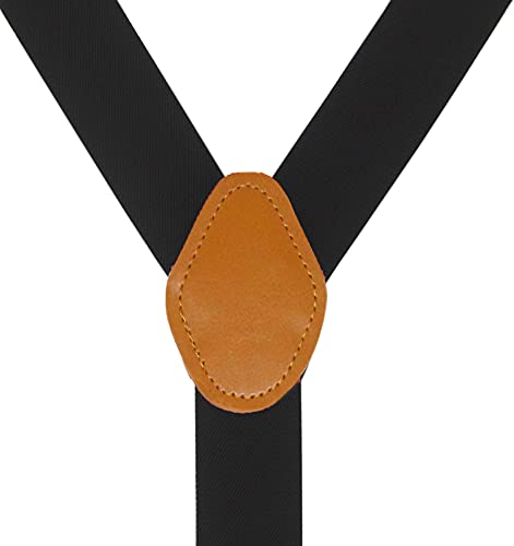 Image of Doloise Mens Suspenders with 3 Swivel Hooks Belt Loops 1.4 Inch Wide Heavy Duty Adjustable Braces