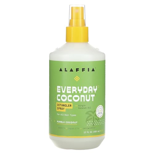 ALAFFIA Everyday Coconut Detangler Spray, 12 FZ
