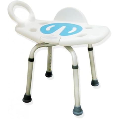 Taburete de Baño Giratorio Ajustable GIMA 27733 con Cómodo Agarre Antideslizante y Gran Estabilidad Cover