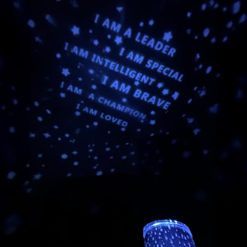 Veilleuse projecteur d'affirmation rotative à 360° avec films interchangeables pour enfant