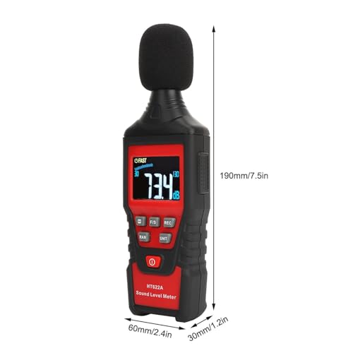 Sonomètre numérique portable avec boîtier ABS Jeffergarden et écran rétroéclairé - 5