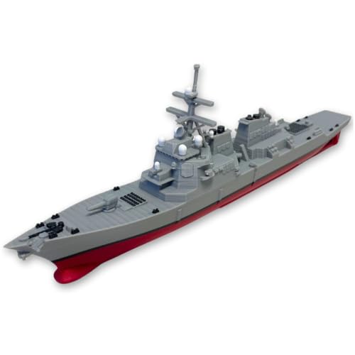 Sands Original Products 12-Inch Berkeley-Class Guided Missile Destroyer Model – Replica of The Iconic Naval Warship – Nautical Enthusiasts and Military Collectors Battleship Toy, Navy Ship Model
