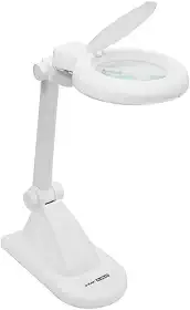 Solver LUPA DE BANCADA ILUMINAÇÃO LED 3X+12X BIVOLT HL200, BRANCO
