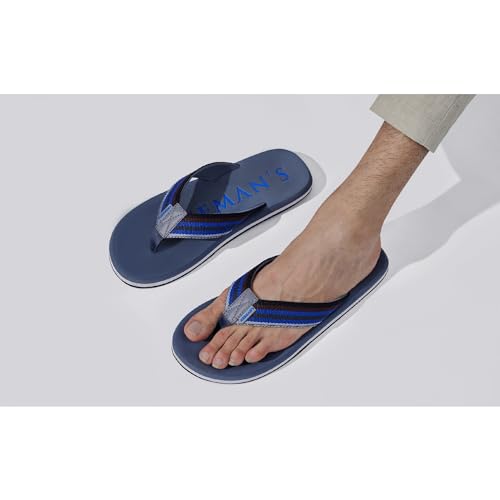 Image of Neeman's Cushion Comfort Flip Flops for Men | Cushioned & comfortable Slippers for Men | everyday comfort