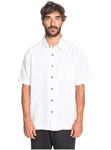 Quiksilver Waterman Men's Kelpies Bay Woven, White, L