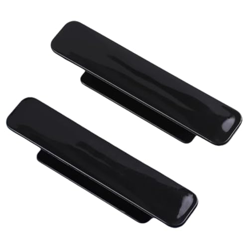 MagiDeal Cajón del gabinete de 2 piezas Manijas de la puerta corredera de la puerta corredera Sin diseño de perforación, Negro