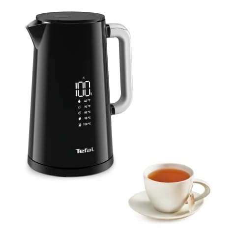 Tefal KO8508 Smart'n Light Elektrischer Wasserkocher | Temperatureinstellung | Tee Cover