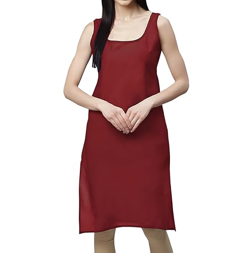 Image of Inner Slip for Women, Cotton Long Camisole Slip for Chikankari Dress, Sameez for Girls, Inner Wear for Summer
