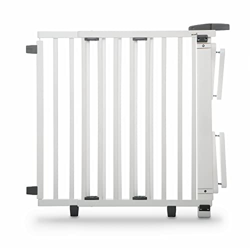 Geuther 2733 Barrière de sécurité pivotante Dimensions: 67 cm - 95 cm barrière de sécurité barrière de Porte à Fixer & à percer barrière bébé Extra Haute...
