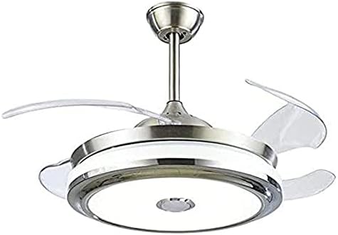FINE MAKER 36'' Ceiling Fan Light LED Integration 3-Color Changeable and 3-Speed Running Adjustment Remote…