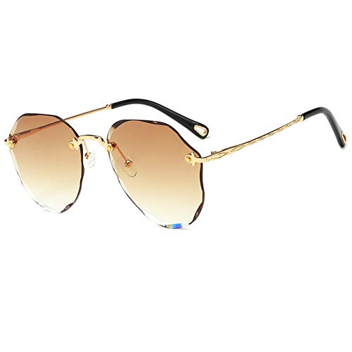 Lunettes de soleil en métal doré polygone NERB finition luxe